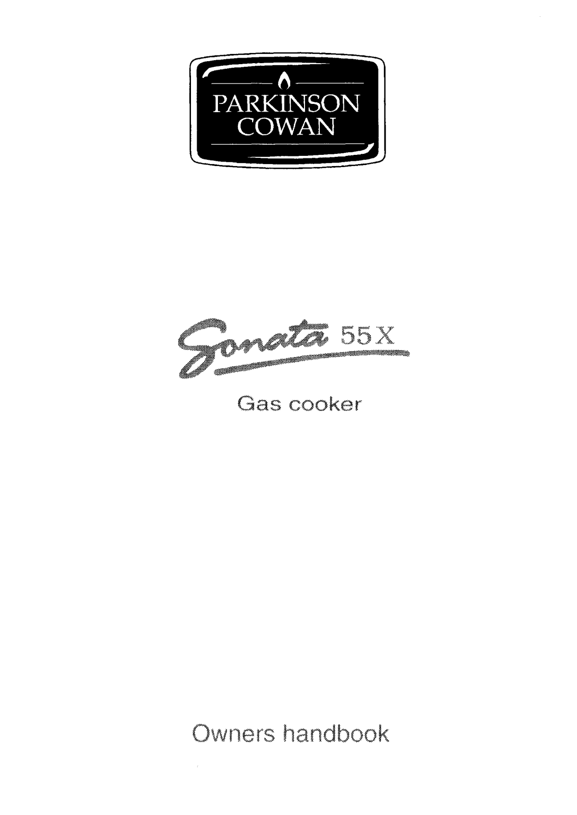 Parkinson Cowan SON55XWL, SON55XWN, SON55XBN, SON55XBL User Manual