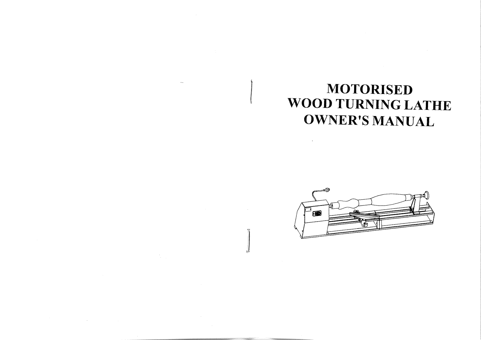 Global Machinery Company ML10001 User Manual