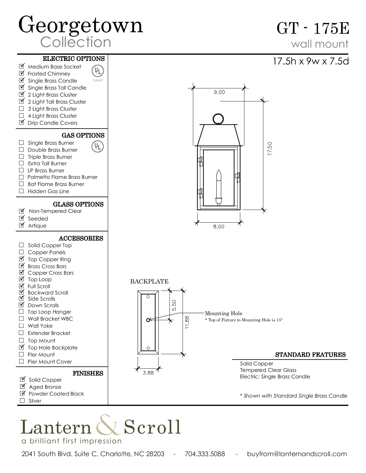 Lantern & Scroll LASC1096 Specifications - ManualMachine.com
