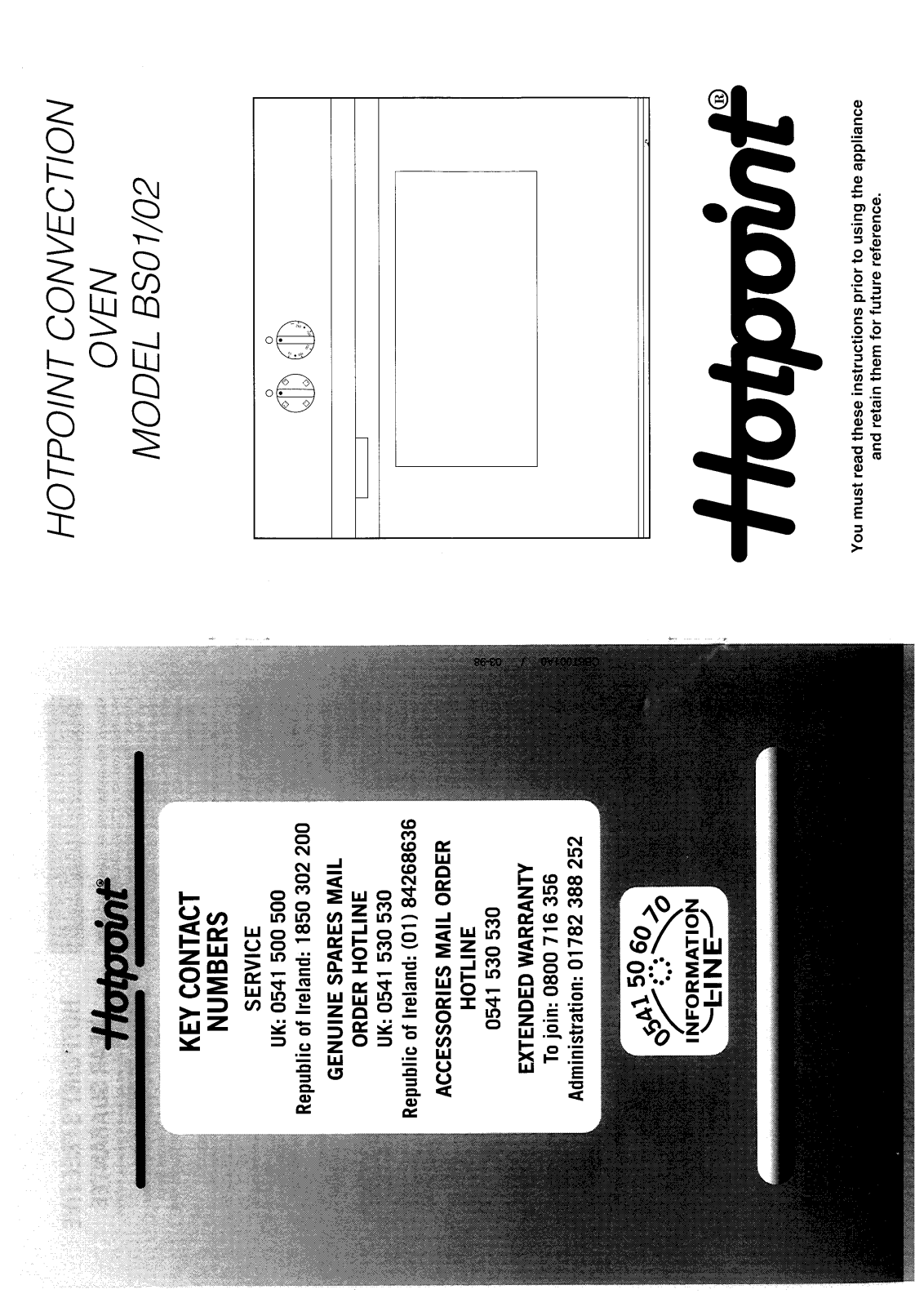 Hotpoint-Ariston HBBS02 User Manual