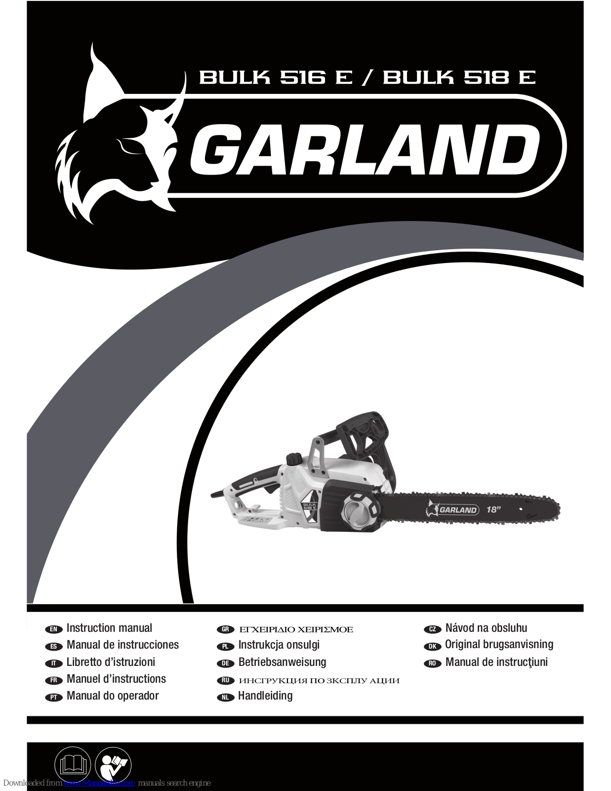 Garland BULK 516 E, BULK 518 E, bulk 316 e Instruction Manual