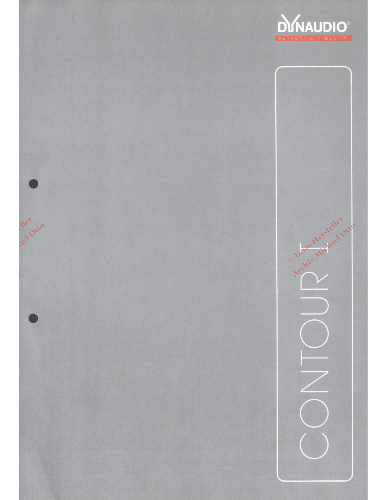 Dynaudio Contour-1 Prospekt - ManualMachine.com