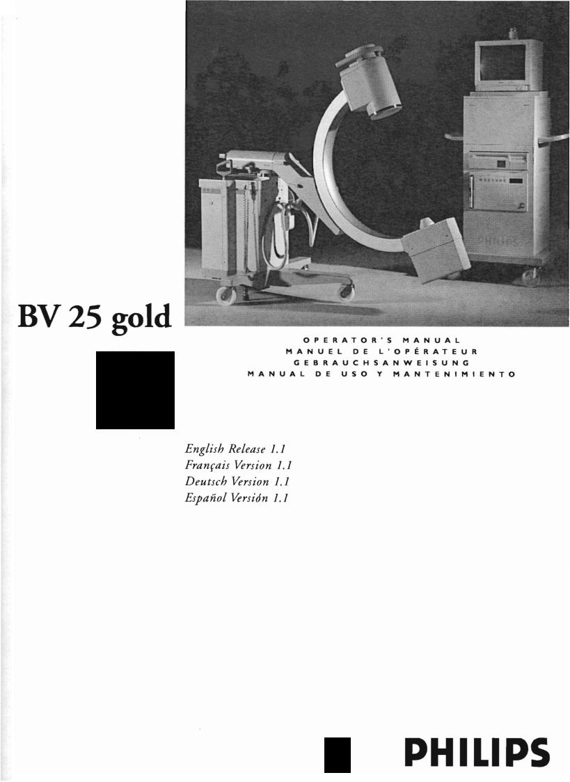 Philips BV-25 Gold User Manual