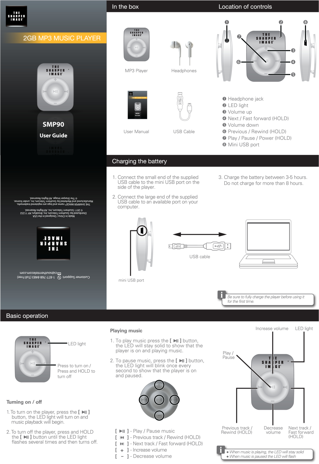 Sharper image SMP90 User Manual