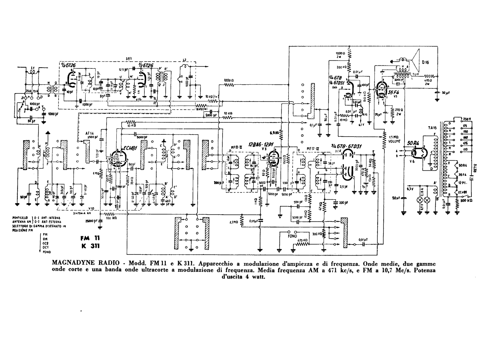 Kennedy k311, fm11 schematic