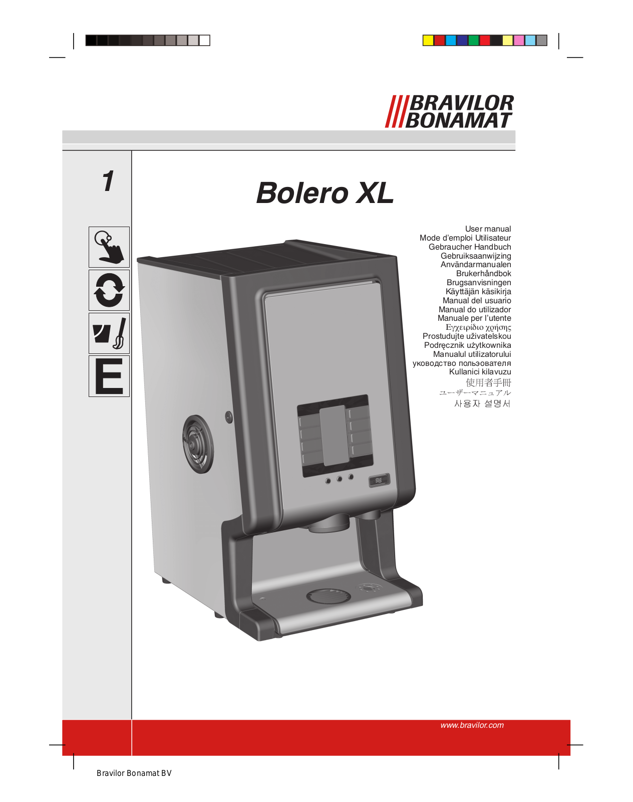 Bravilor XL 423, XL 333 User Manual