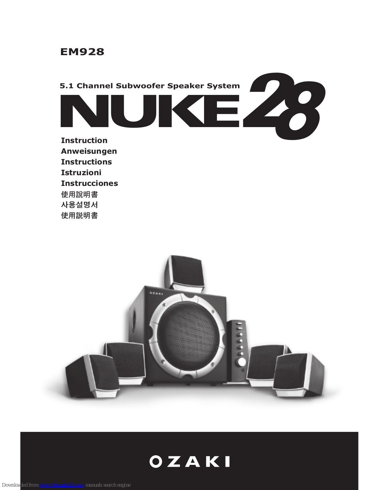 Ozaki EM928, Nuke28 Instructions Manual - ManualMachine.com