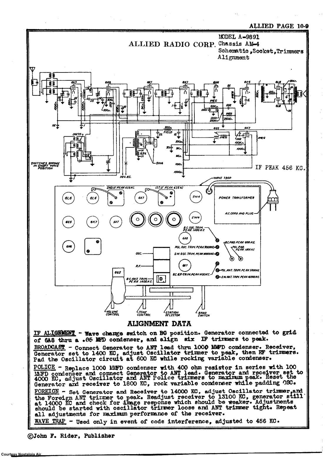 Allied Radio A9891 Schematic - ManualMachine.com