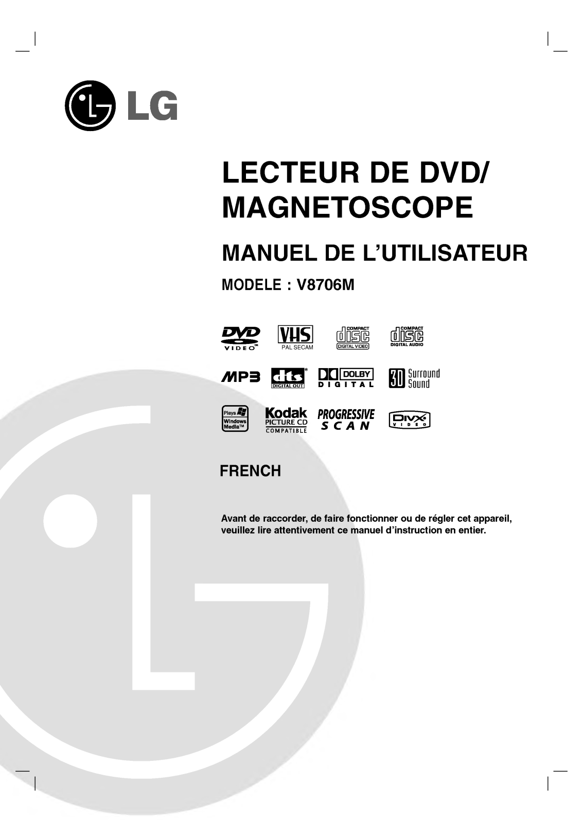 LG V8706M User Manual