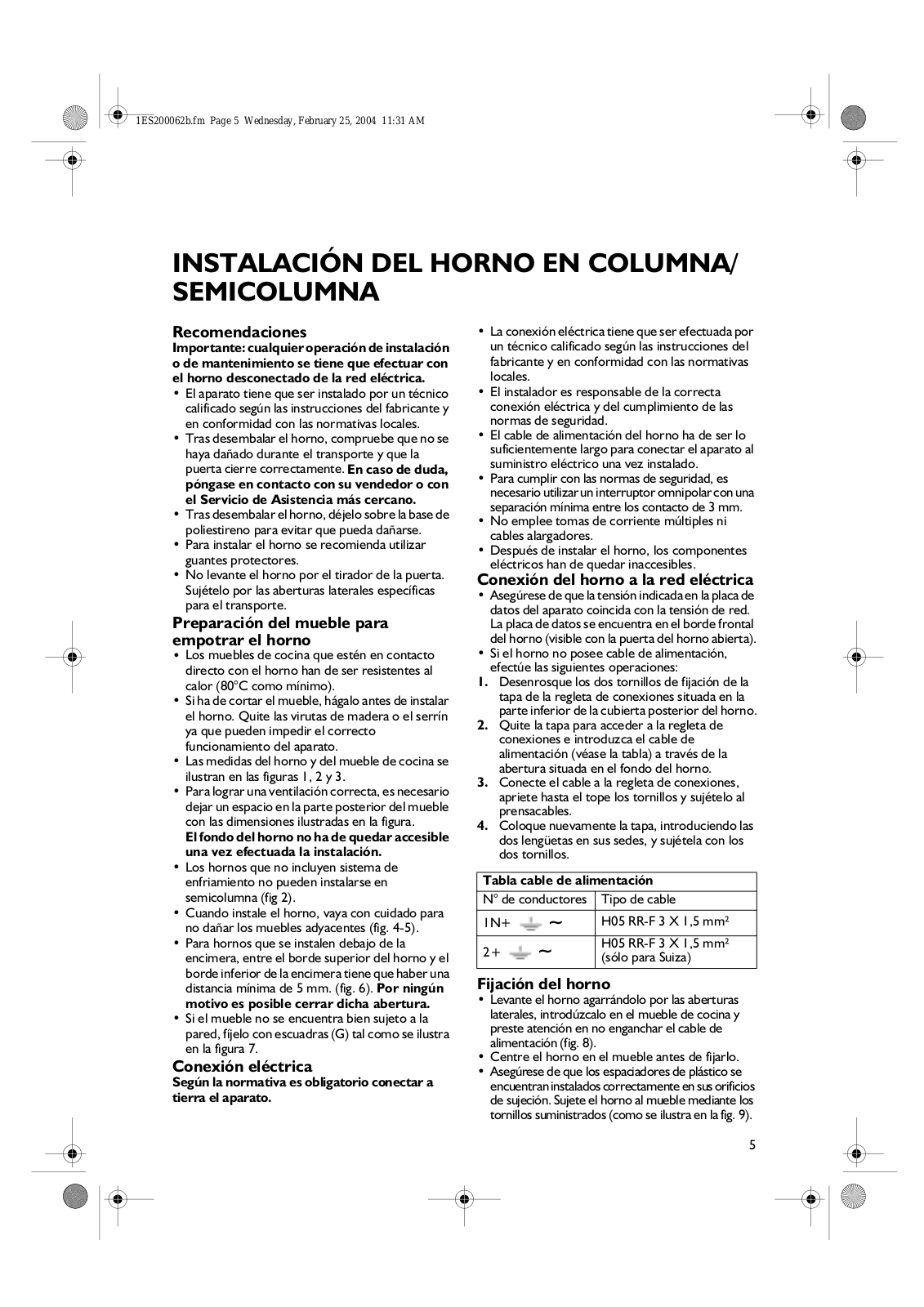 Whirlpool LPR 813, AKS 141 IX, LPR 814, AKS 142 IX, AKS 140 IX INSTALLATION