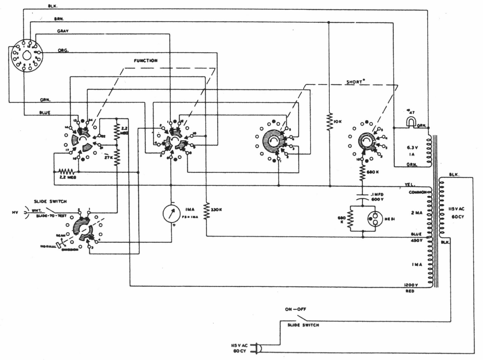 Heathkit CC-1 Schematic