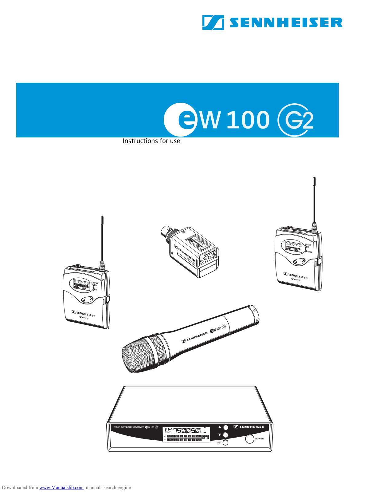 Sennheiser EW 100 User Manual