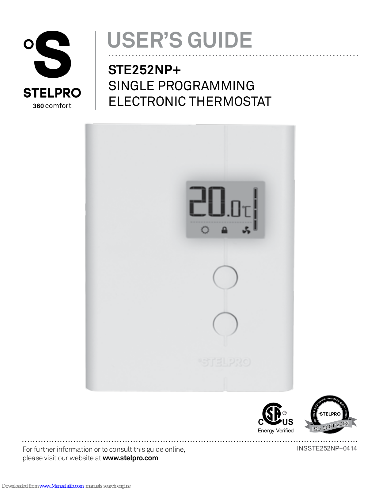 Stelpro STE252NP+ User Manual - ManualMachine.com