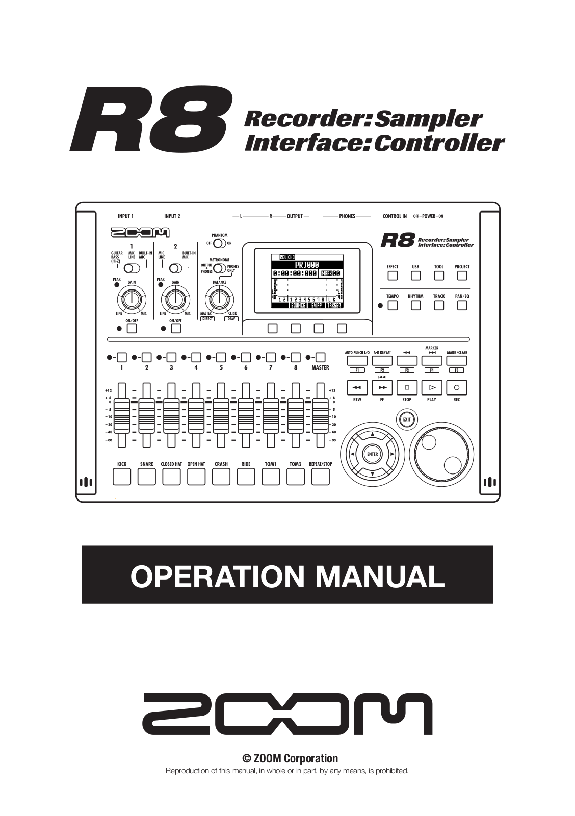 Zoom R8 Operation Manual