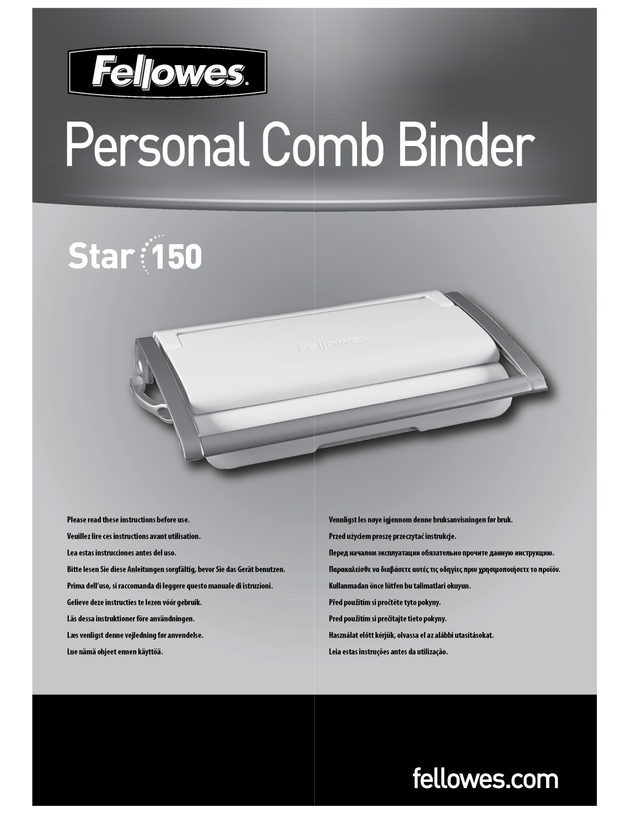 Fellowes STAR 150 User Manual