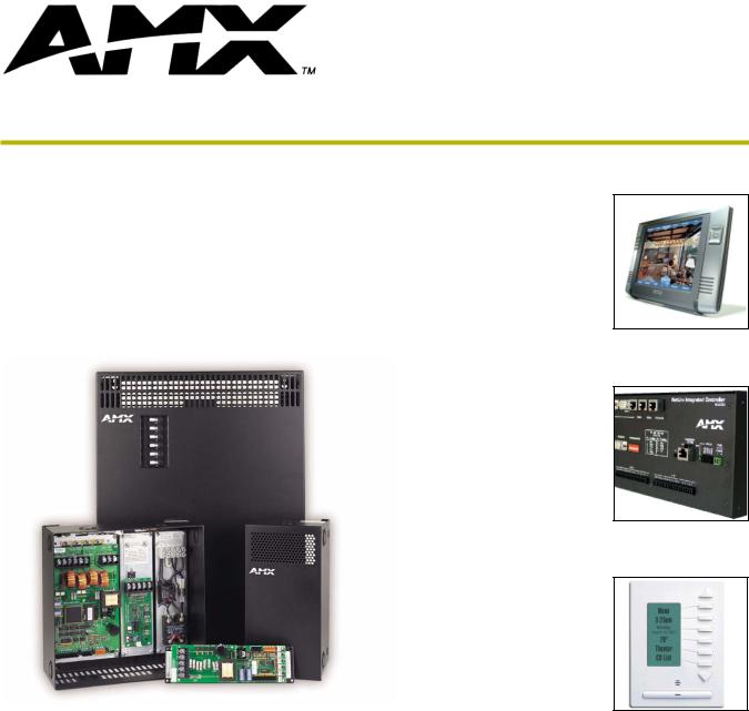 AMX RADIA LIGHTING CONTROL SYSTEM User Manual