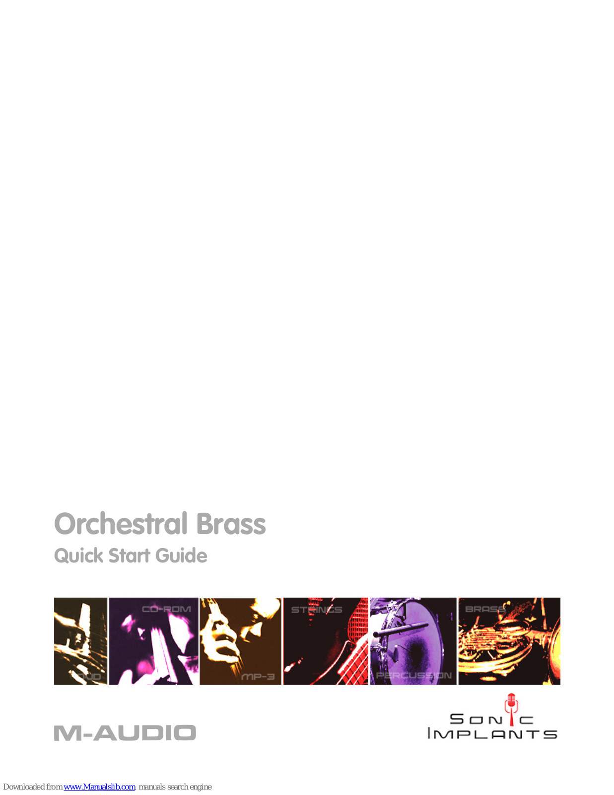 M-Audio Orchestral Brass Quick Start Manual