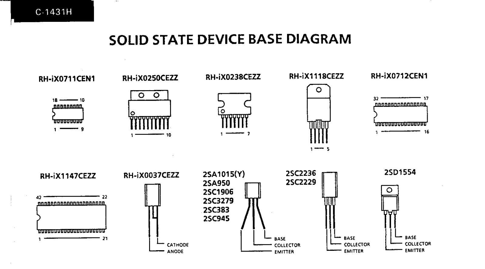 Sharp C1431H Schematic