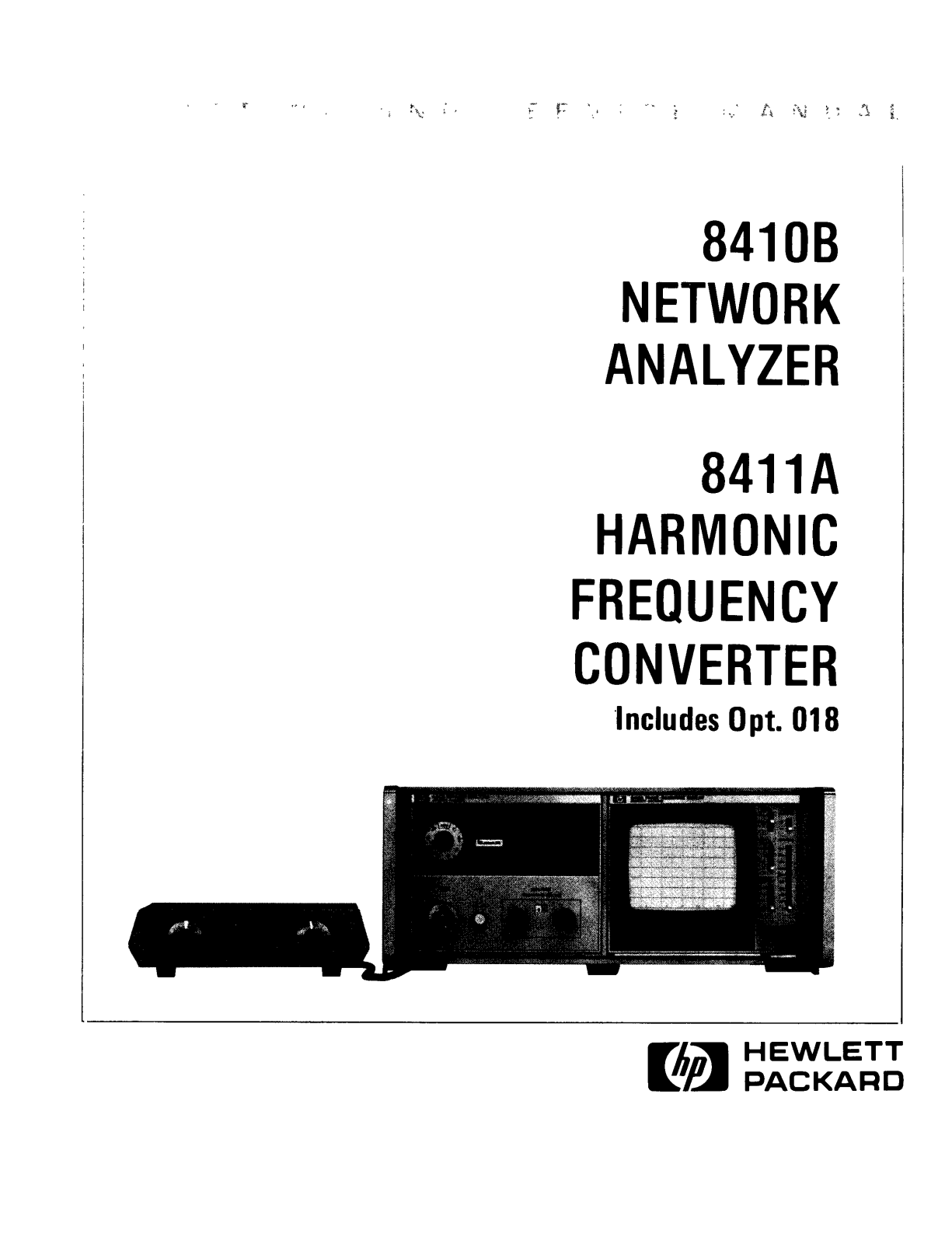 HP (Hewlett-Packard) 8411A, 8410B User Manual