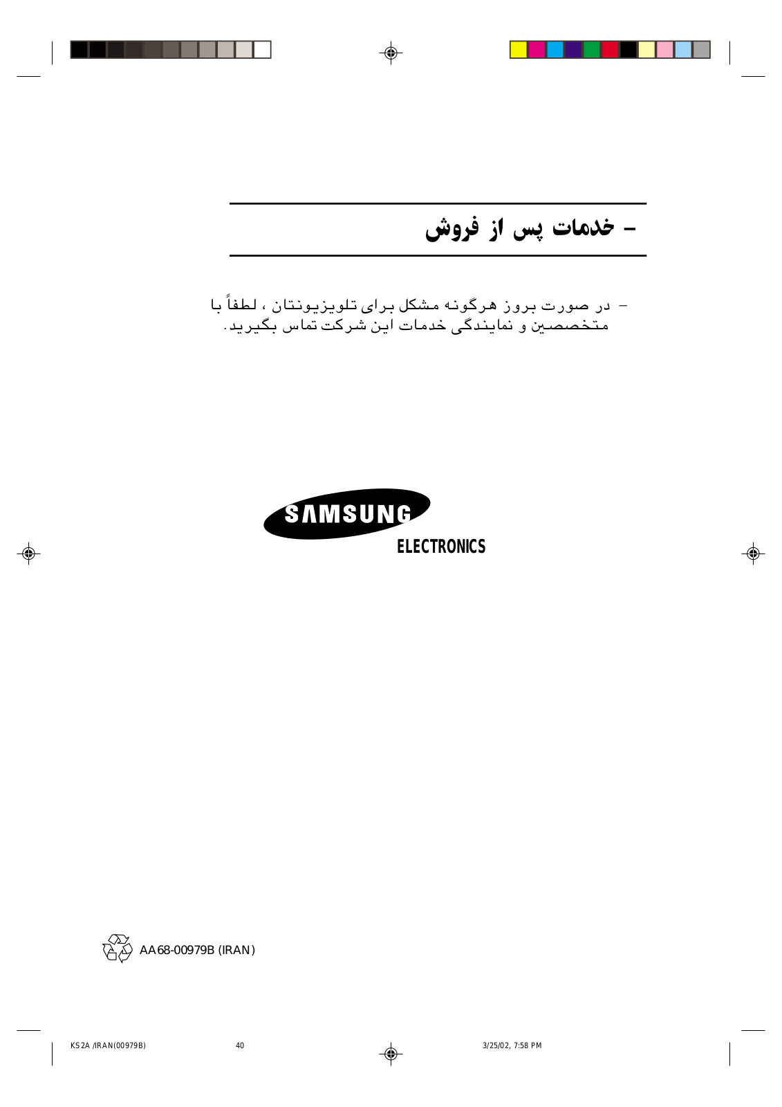 Samsung CS29K10MQ, CS-29V5MQ, CS-29D8W, CS-29K3N, CS-29D8WT User Manual