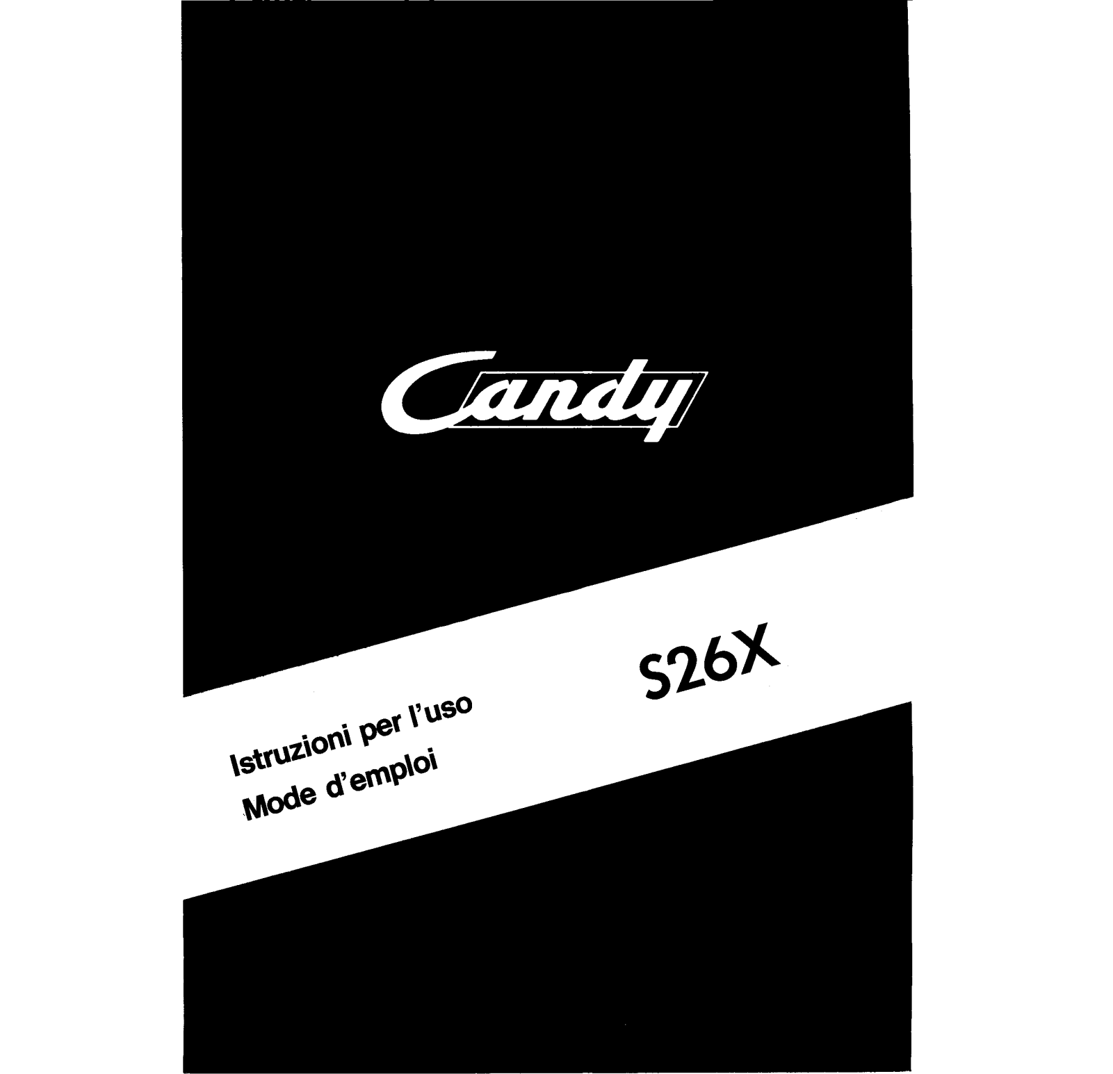 Candy S26X User Manual