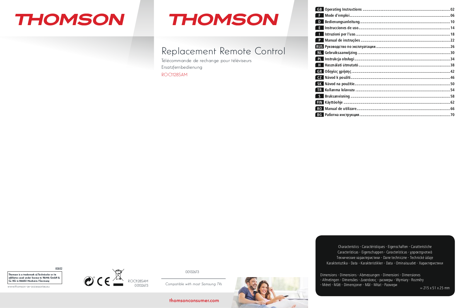 Thomson ROC1128SAM User Manual