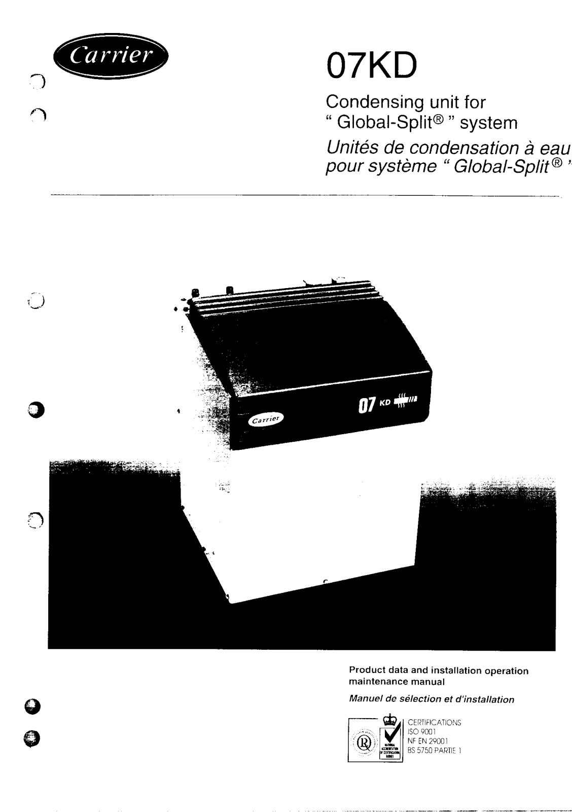 Carrier 07QDIOM User Manual