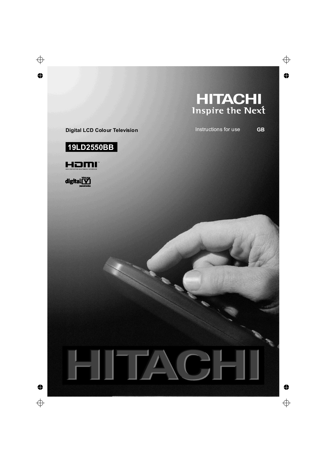 Hitachi 19LD2550BB User Manual