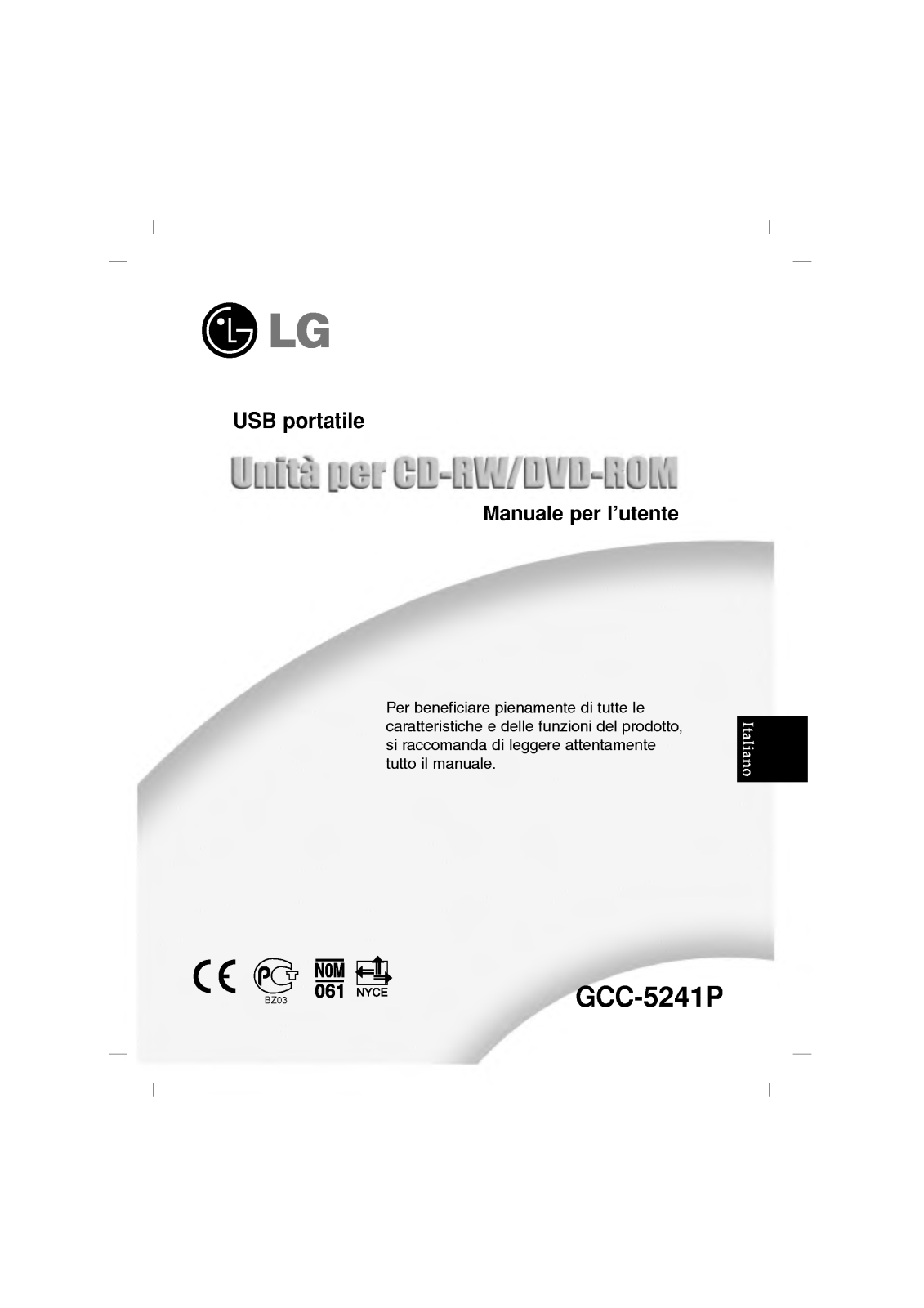 Lg GCC-5241P User Manual