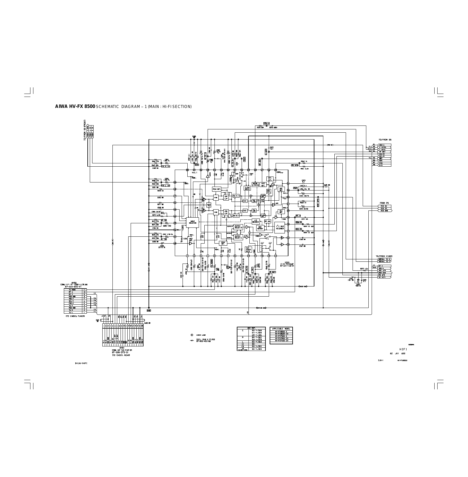 Aiwa hv fx8500 schematic