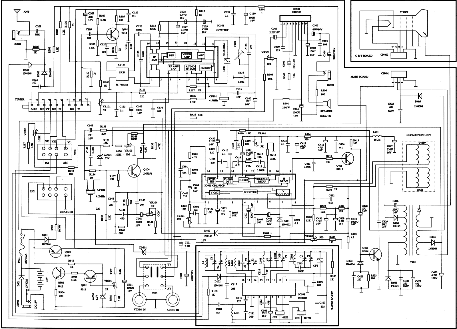 Vitek VT-3552 Circuit diagrams