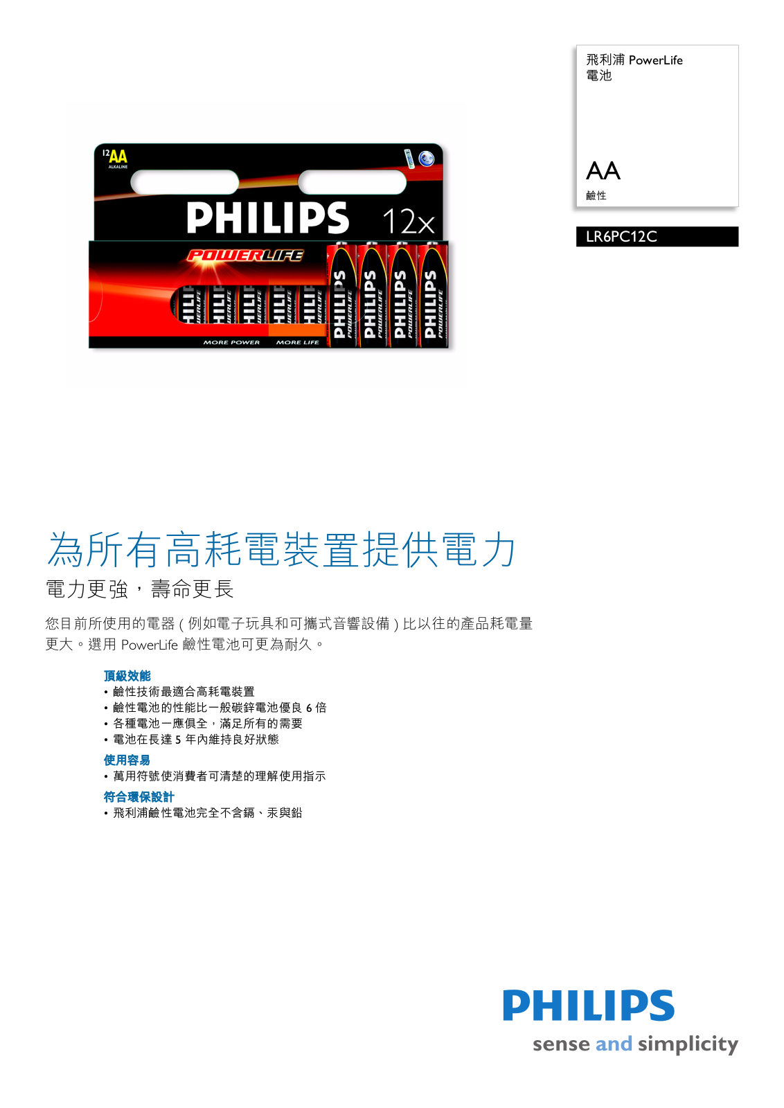 Philips LR6PC12C User Manual