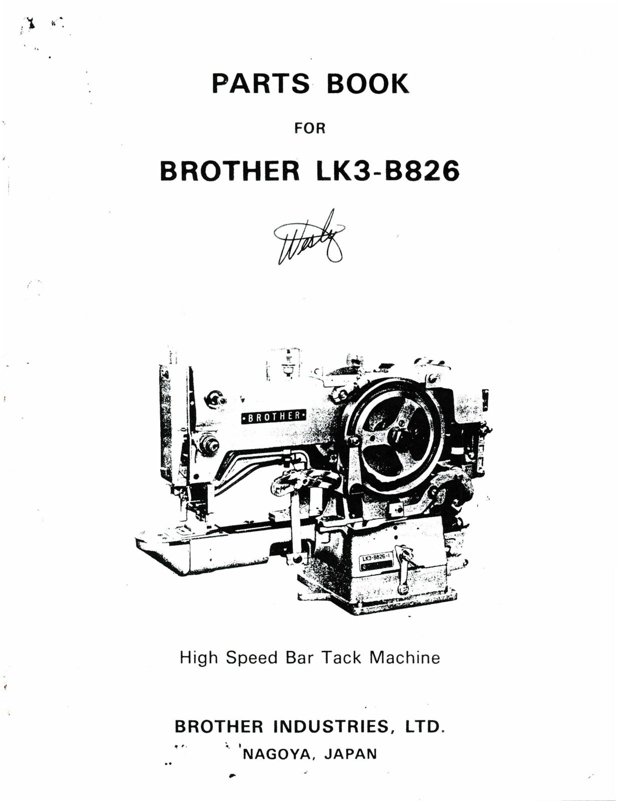 Brother LK3-B826 User Manual