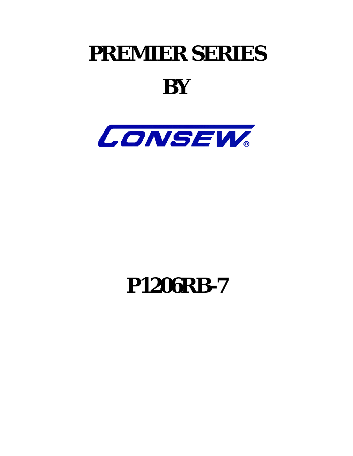 CONSEW P1206RB-7 Operating Instruction