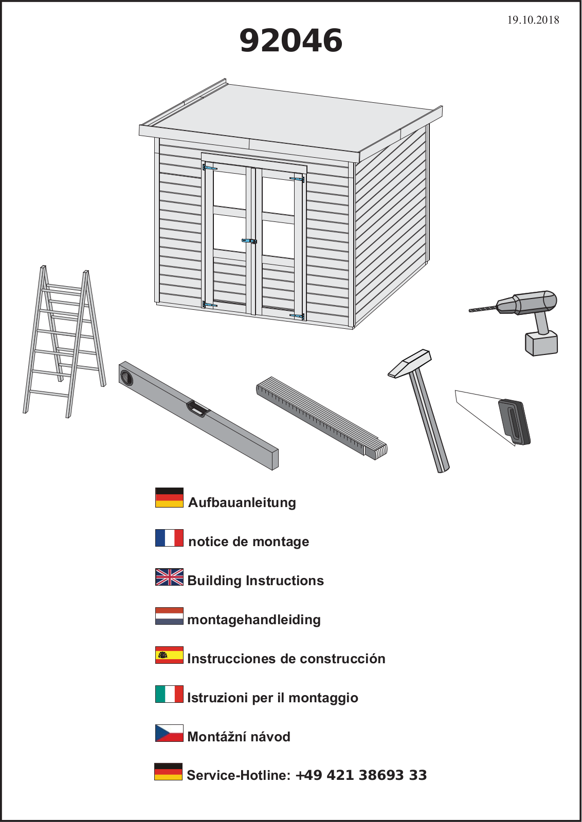 Karibu 92046 Assembly instructions