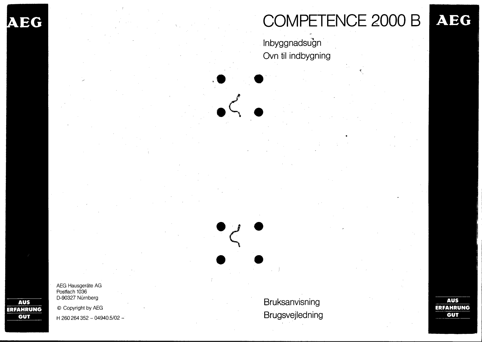 AEG Competence 2000B User Manual