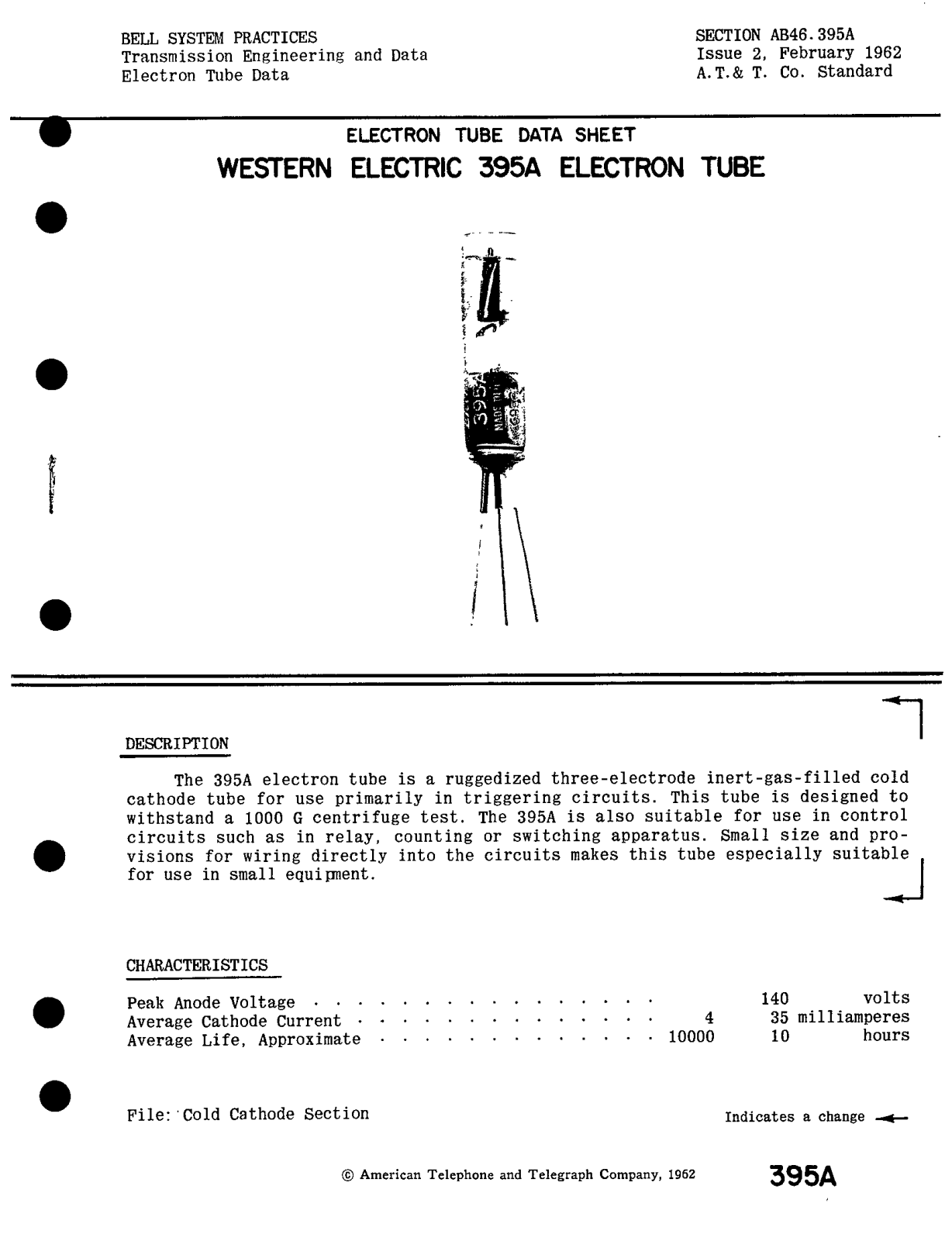 Western Electric 395-A Brochure