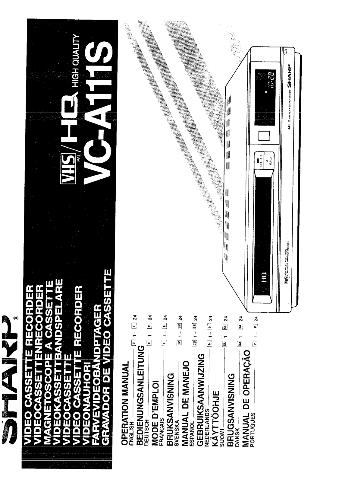 Sharp VC-A111S User Manual