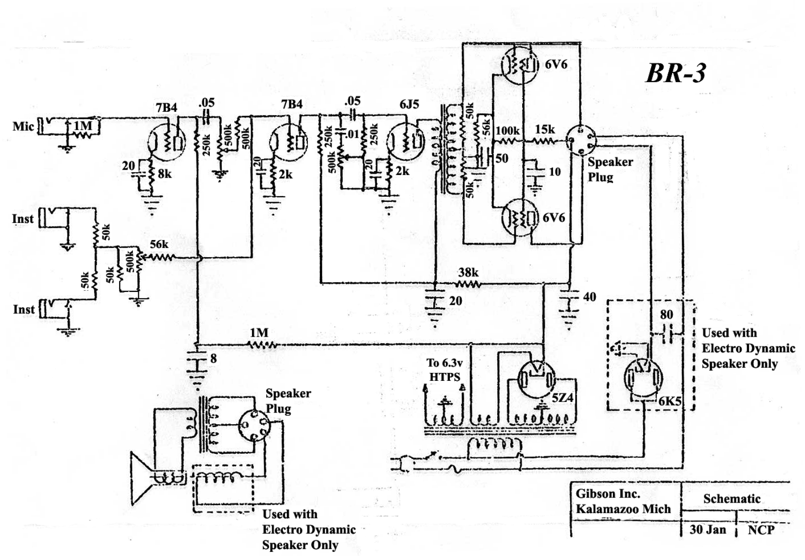 Gibson br3 schematic