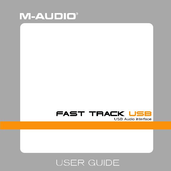M-Audio Fast Track USB User Manual