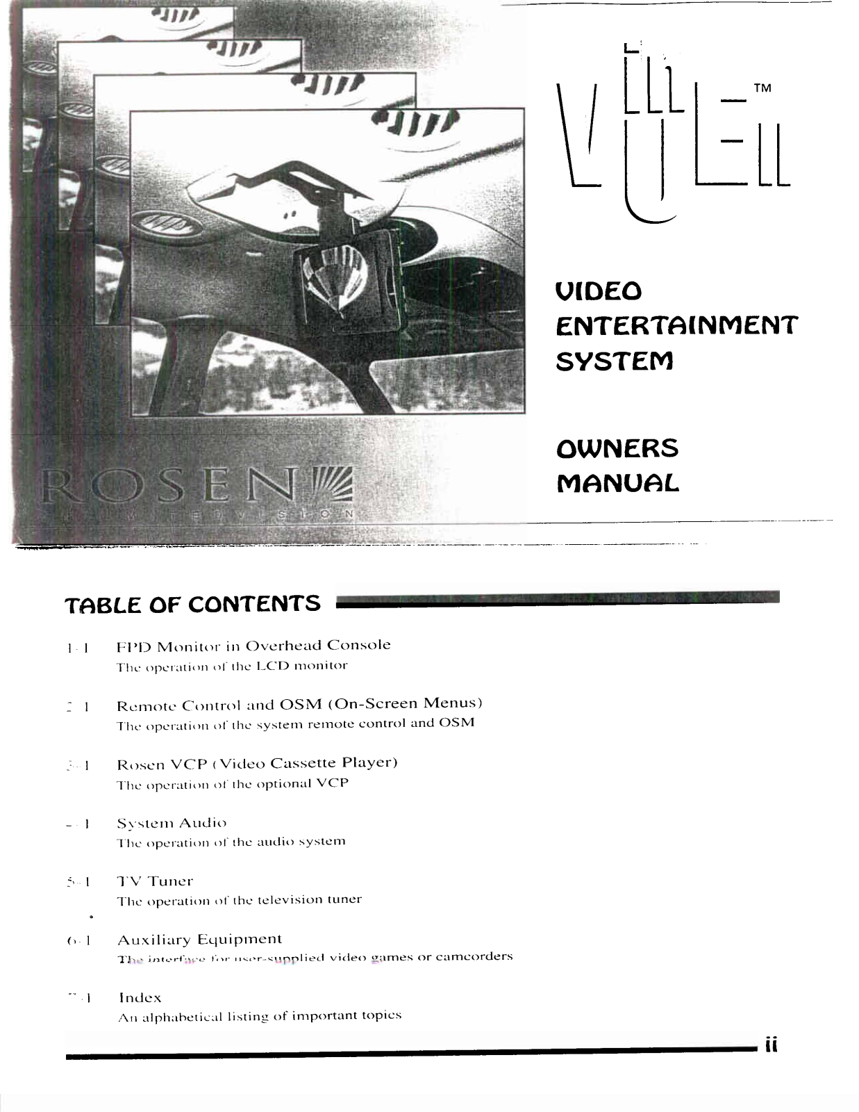 Rosen INVUE II User Manual