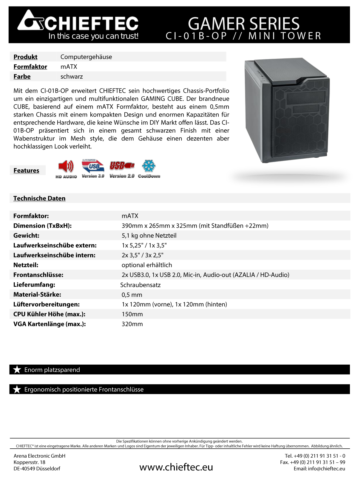 Chieftec CI-01B-OP User Manual