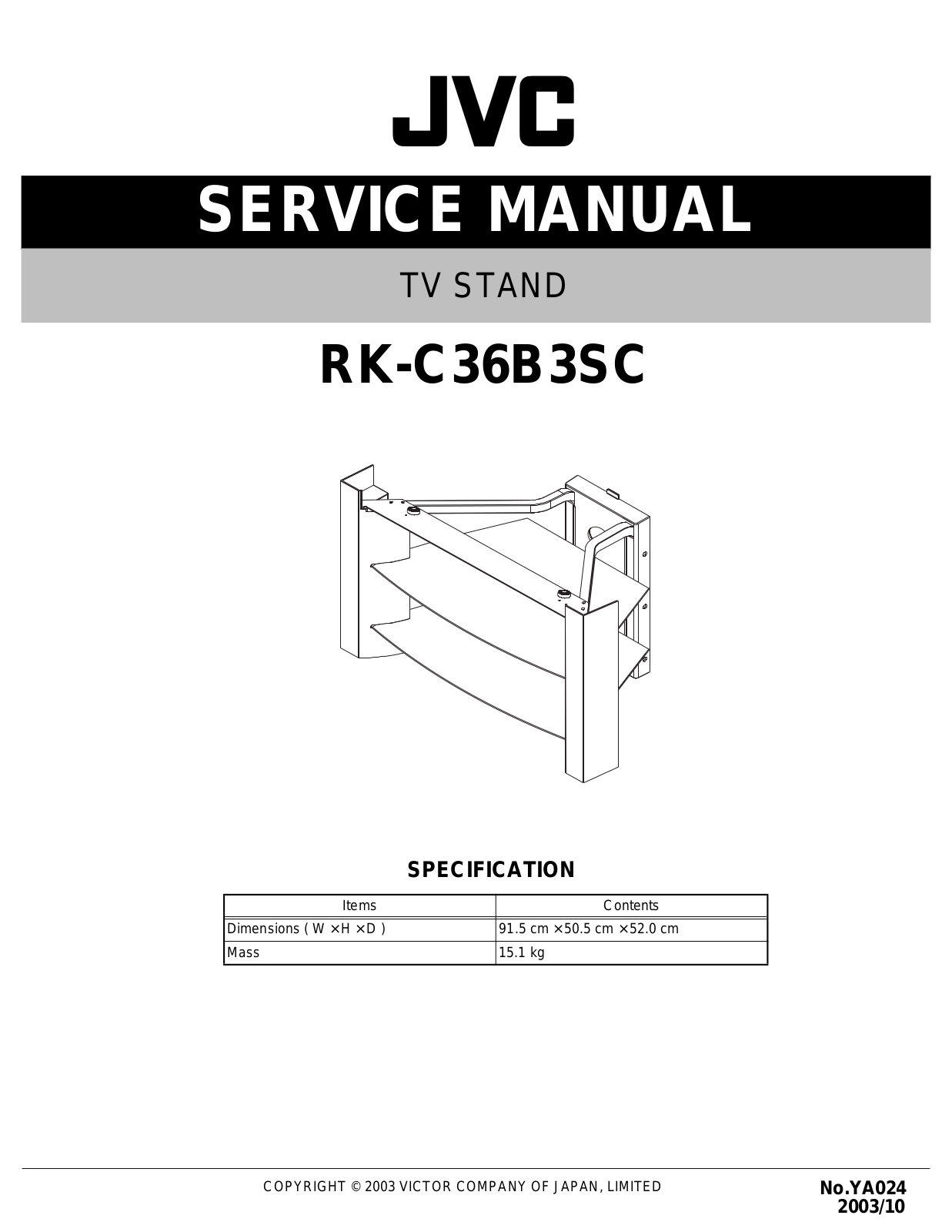 JVC RK-C36B3SC Service Manual