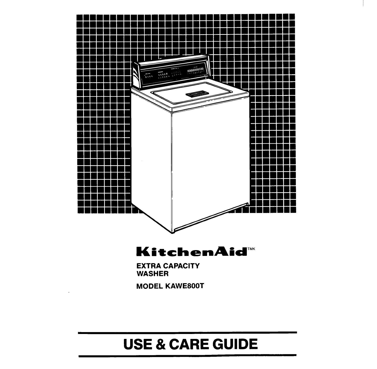 KitchenAid KAWE800T User Manual