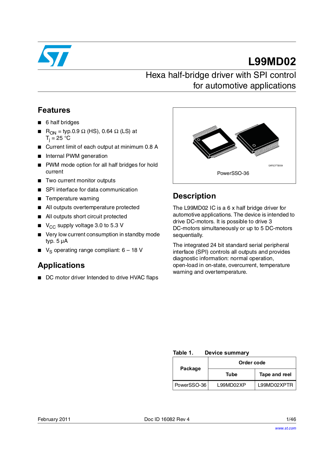 ST L99MD02 User Manual