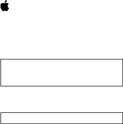Apple 034-5051-A User Manual