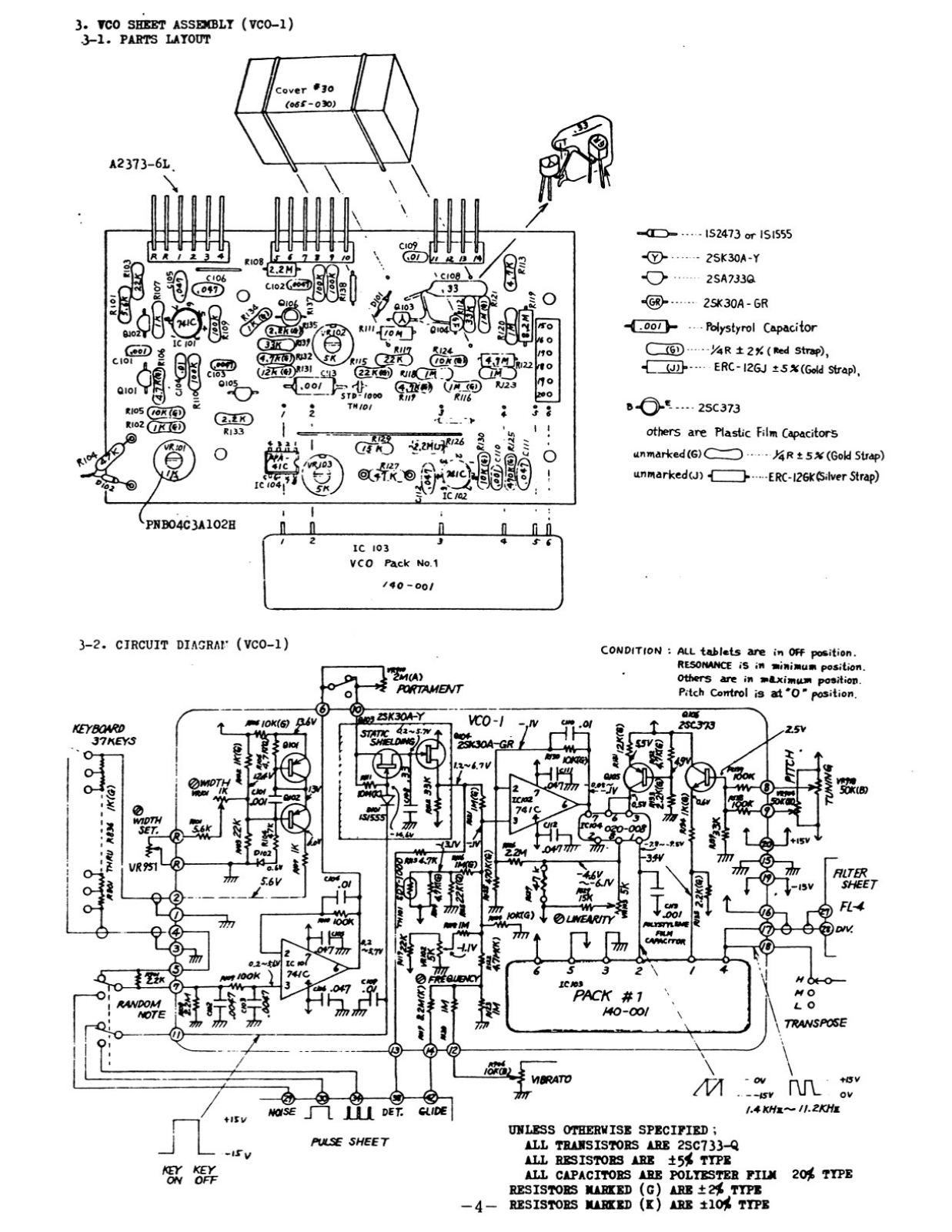 Roland Corporation SH-1000 Service Manual