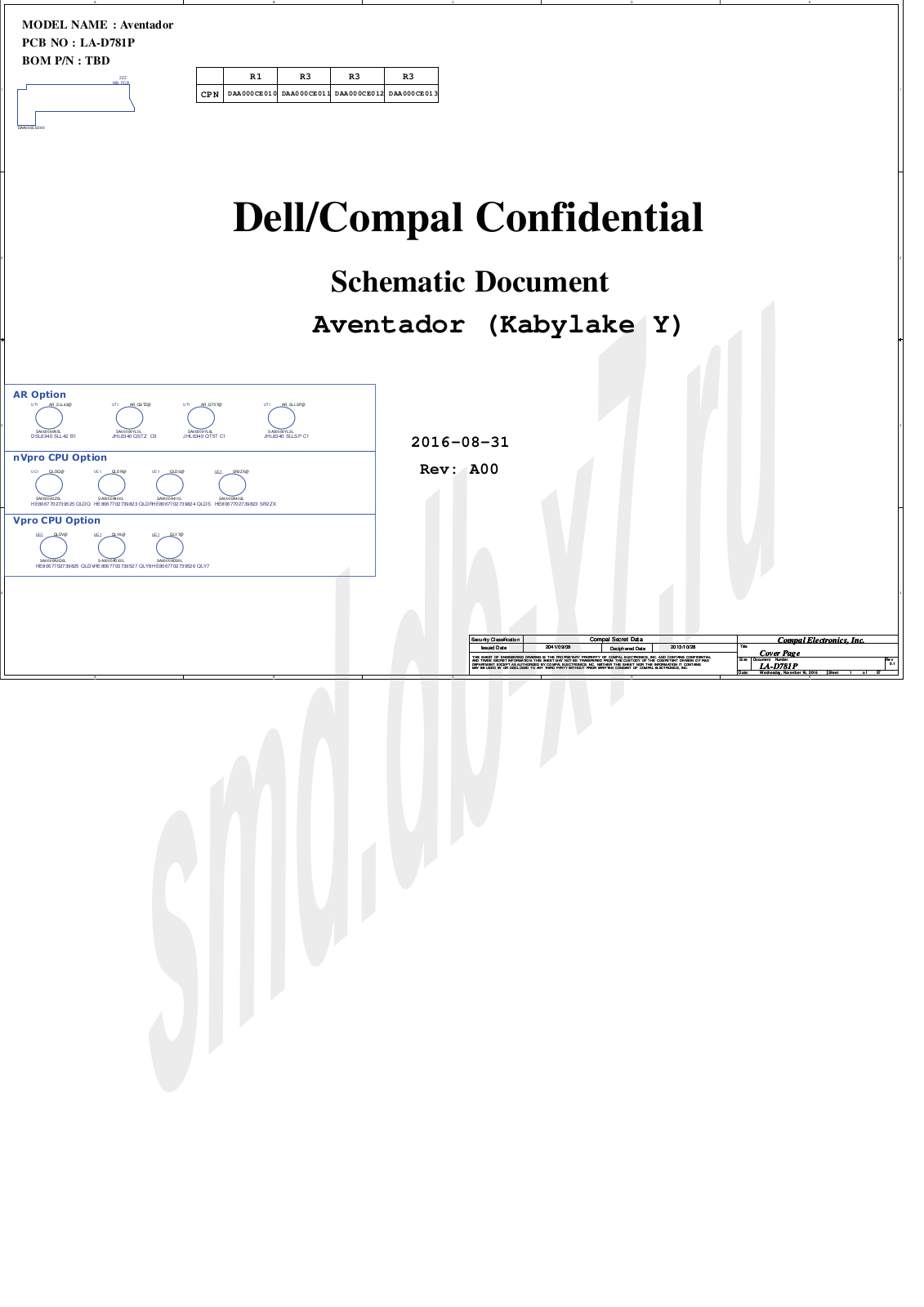 Compal LA-D781P Schematics Rev1.0