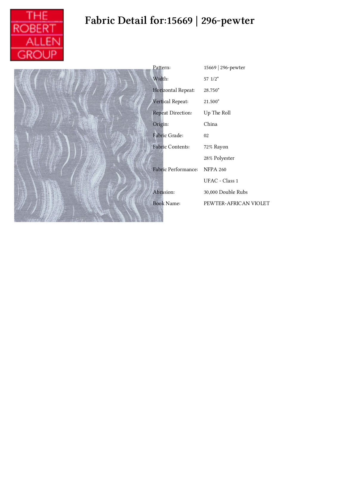 Duralee CRAL5214 Specifications - ManualMachine.com