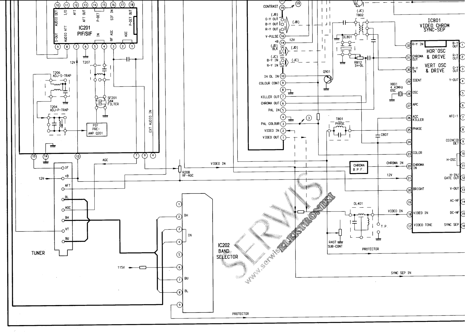 Sharp C1420GS Schematic